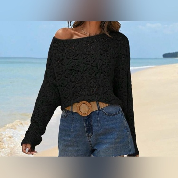 Halo & Harley Tops - Women's Black Sweater